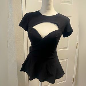 BEBE peplum top